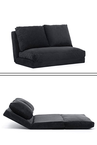 Pafu Taida İkili Katlanır Yataklı Uzanma Koltuğu - Siyah