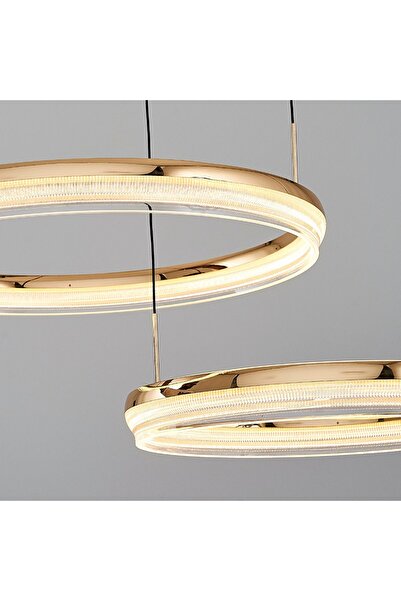 Özcan Aydınlatma 2731-2A-03 Orfe 2'Li Avize 40+50 Sarı