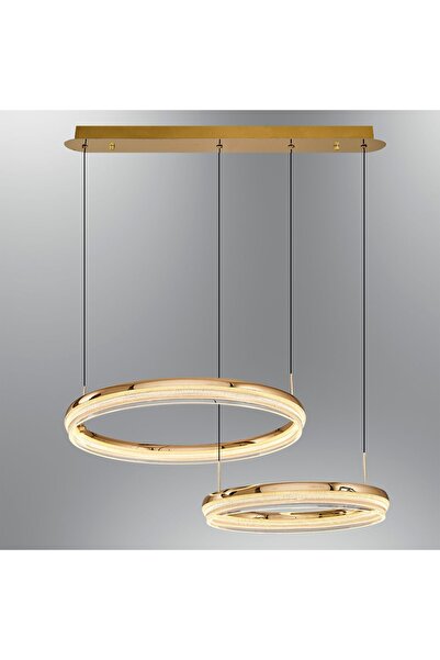 Özcan Aydınlatma 2731-2A-03 Orfe 2'Li Avize 40+50 Sarı