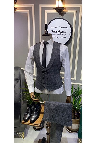 Terziayhan Kırçıllı Slimfit Takım Elbise