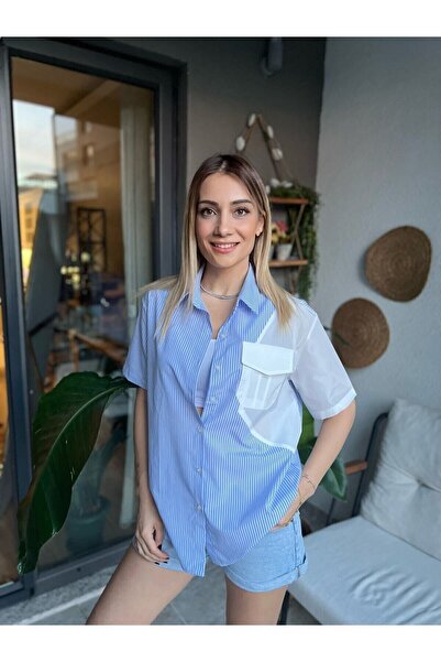 Klein Marka Model Paraşüt Parçalı Gömlek-L