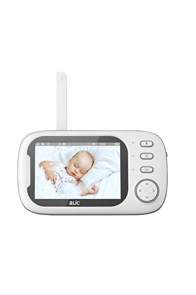 Fillikutum Lcd Ekranlı Gece Görüşlü Bebek Monitörü Bebek İzleme Kamerası Oda Sıcaklığı Kontrollü 8 Ninnili