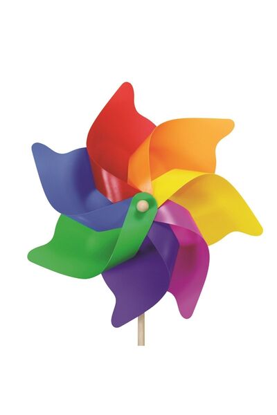 MENFRY Oyuncak Rüzgar Gülü Çap 35 Cm Bahçe Teras Balkon Dekorasyon Süs Oyuncak