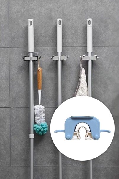Seram Collection Paspas Süpürge Fırça Ve Mop Askısı Sap Tutucu Mutfak Banyo Askı