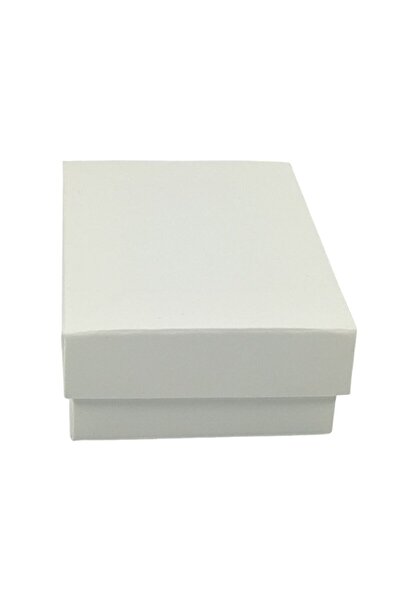 Genel Markalar Beyaz Karton Kolye Takı & Mini Set Kutusu 24 Lü Paket(İÇİ SÜNGERLİ) Brkkutto1011