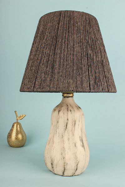 Hmydesign Faire Handmade Seramik Abajur Gri