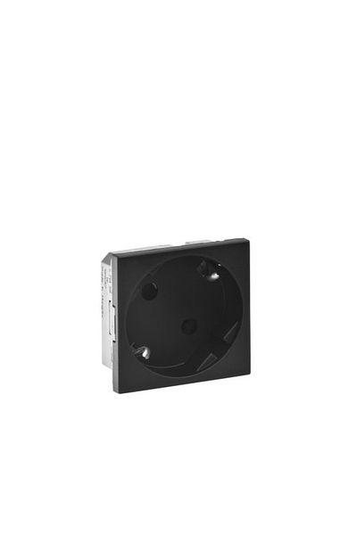 Legrand Armada 079355 l - Black Grounded Socket, Ç/k 45 ° , 2 Modules