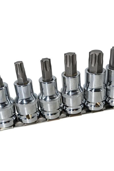 Titi 6195 1/2" Torx Bits - Rail 9 Piece Socket Wrench Set