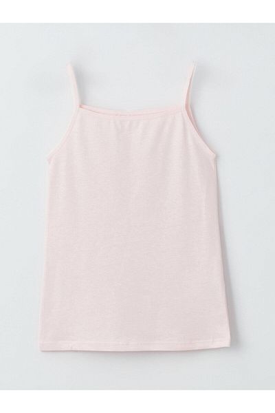 LC Waikiki Lcw Kids - Girl's Square Collar Strap Tank Top Set of 2