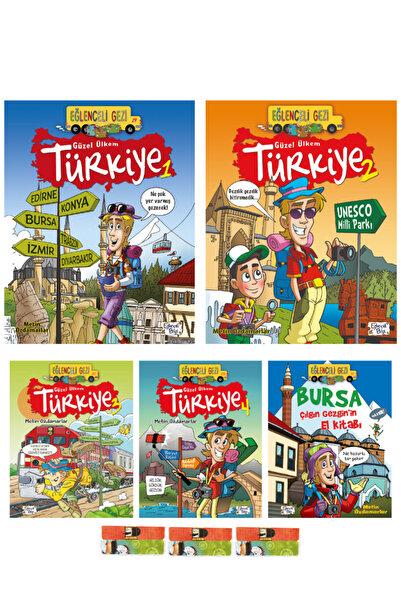 Eğlenceli Bilgi Yayınları Metin Özdamarlar-Güzel Ülkem Türkiyem kitaplığı1-2-...