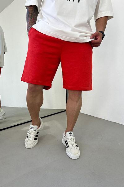 FUWEAR Men's Oversize Large Size Straight Shorts - 2 Thread