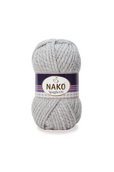 NAKO Σπαγγέτι Πλεκτό Χέρι Κωδικός Χρώματος: 195-ανοιχτό γκρι