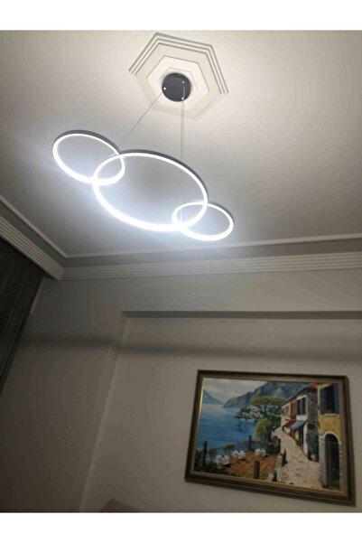 Pera Led Sarkıt Avize 3 Renk Işık - Olimpia 90x50 Cm