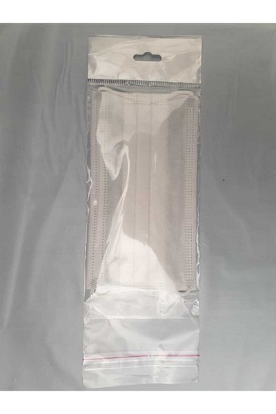 YİĞİT TİCARET 10x30 Cm - 100 Transparent Gelatin Bags with Straps, Self-Adhesive