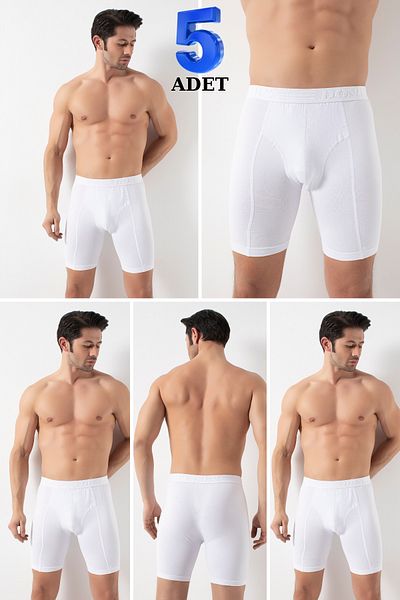 DONEX Ανδρικό μποξεράκι 5 τεμαχίων από ύφασμα Lycra με μακριά πόδια