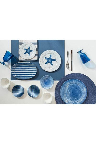 Porland Starfish 36 Piece Breakfast Set for 6 People