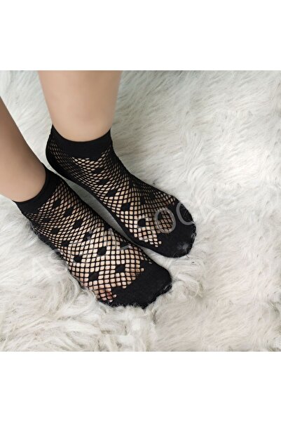 ASGÜL SOCKS Комплект от 3 чифта дамски чорапи с мрежест шарен мотив