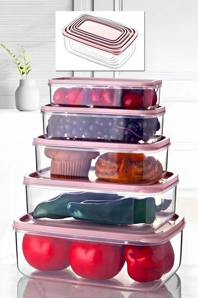 SİHİRLİ AYAKLAR Set of 5 Plastic Storage Containers