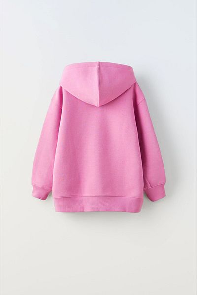 The Champ Clothing Розов унисекс детски суитшърт с качулка и принт с полар и текст Love