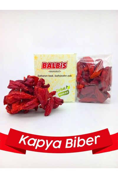 Balbis Antep Kurusu Dolmalık Tatlı Kapya Biber Kurusu (45-50 ADET)