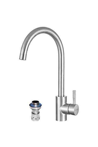 FLEKO BATARYA خلاط حوض المطبخ فليكو Ks1S01 إينوكس 304