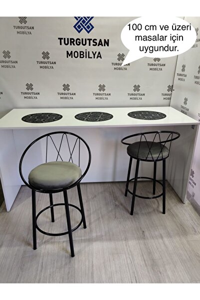turgutsan mobilya Bar sandalyesi bar taburesi 75 cm (100 cm den yüksek masala...