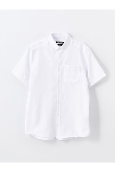 LC Waikiki Ανδρικό πουκάμισο - Slim Fit, κοντομάνικο