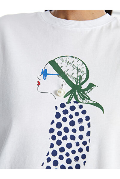 LC Waikiki Női tunika - Crew nyak és nyomtatott kivitel