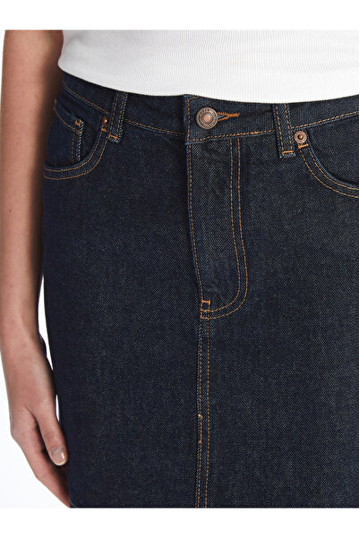 LC Waikiki Dámská džínová sukně - standardní střih