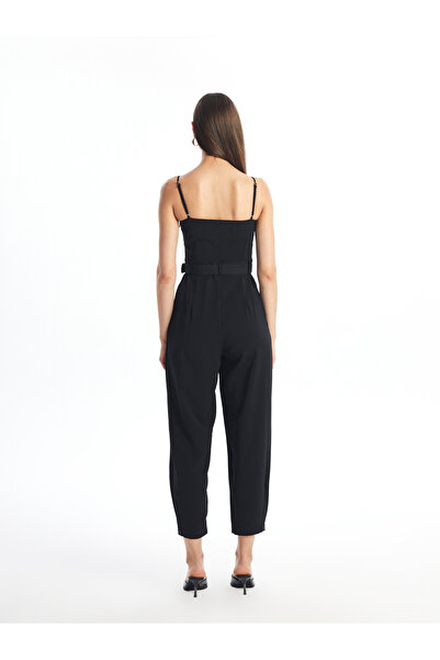 LC Waikiki Páskový dámský overal rovného střihu se srdcem