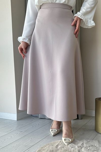 ModaAycan Scuba Fabric MA140 Gray Skirt