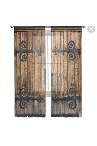 Elmas Dizayn Özel Üretim 3d Dijital Baskı 140 Cm * 240 Çift Kanat 2 Adet Fon ...