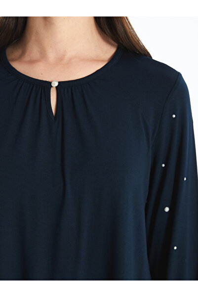 LC Waikiki Kőre nyomtatott legénynyakú női blúz