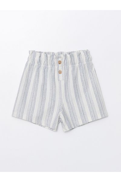 LC Waikiki Pantaloni scurți cu talie elastică pentru fetiță