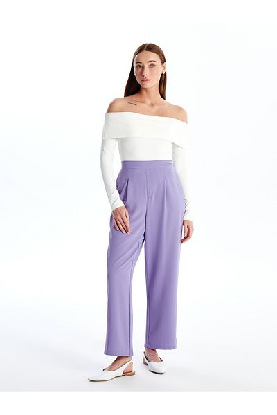 LC Waikiki Bequeme, vorgeformte Damenhose mit elastischem Bund