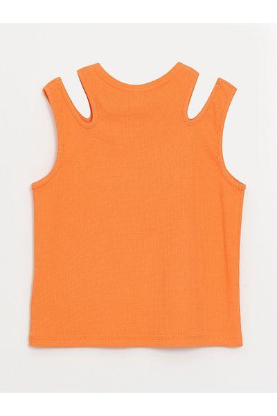 LC Waikiki Crop-Tanktop mit Rundhalsausschnitt für Mädchen