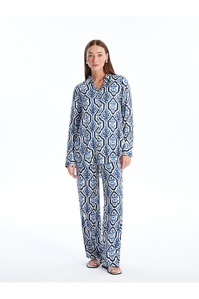 LC Waikiki Pantaloni de damă cu model cu talie elastică