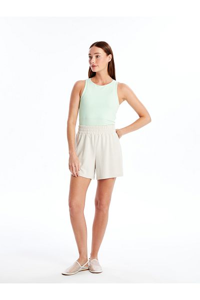 LC Waikiki Gerade Damen-Shorts – elastische Taille