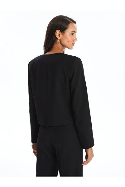 LC Waikiki Dámská bunda s dlouhým rukávem a výstřihem