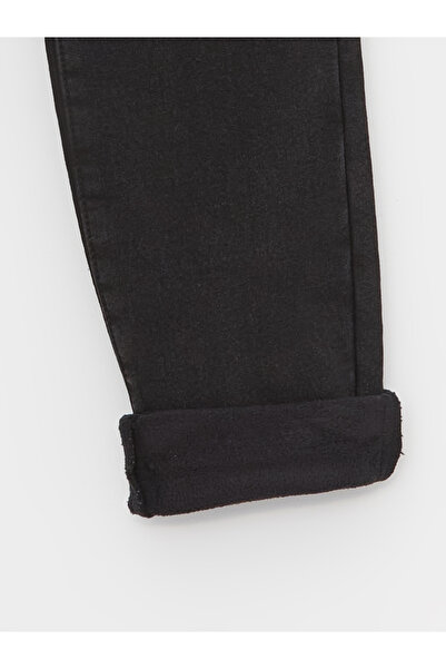 LC Waikiki Fiú Jean nadrág - elasztikus derék, normál szabású, polár béléssel