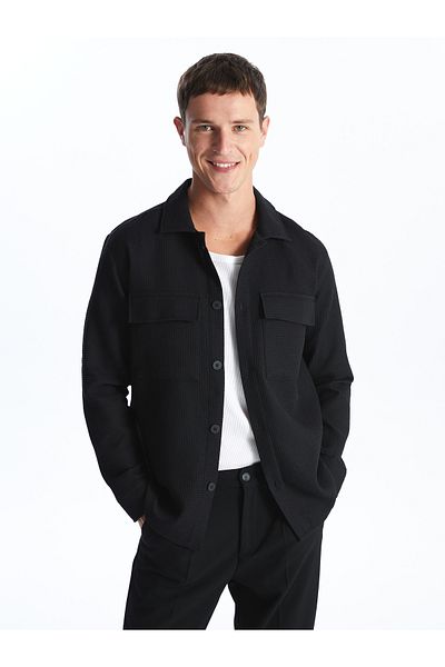 LC Waikiki Pánská košilová bunda – Regular Fit, Dlouhý rukáv