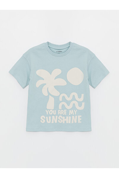 LC Waikiki Tricou cu mânecă scurtă cu decolteu rotund pentru bebeluș băiețel