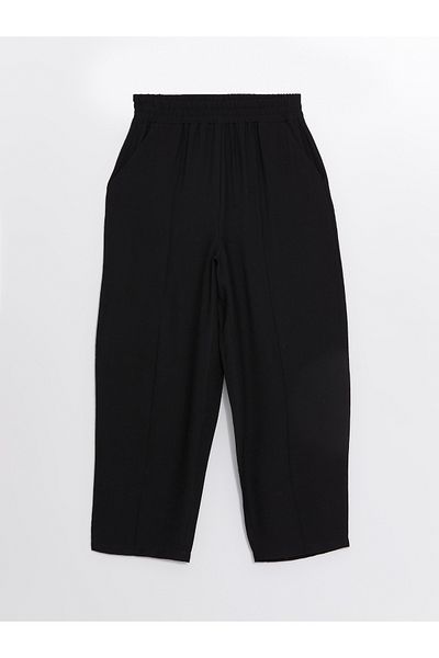 LC Waikiki Comfortable Molded Women's Trousers with Elastic Waist
