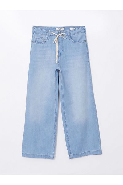 LC Waikiki Damen-Jeanshose mit weitem Bein