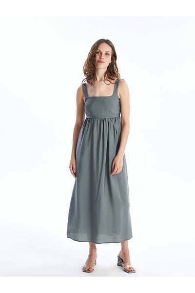 LC Waikiki Women's Straight Square Collar Dress