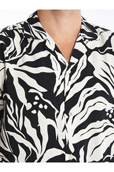 LC Waikiki Pánská košile Regular Fit se vzorem - Krátký rukáv