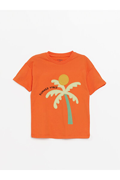 LC Waikiki Baby Boy - Tricou cu mânecă scurtă cu decolteu și broderie