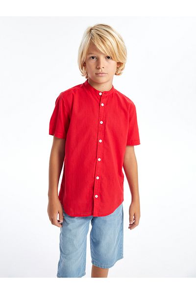 LC Waikiki Prevailing Collar Short Sleeve Shirt for Boy