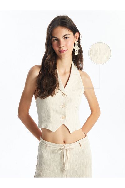 LC Waikiki V-neck Women's Vest - Straight Cut