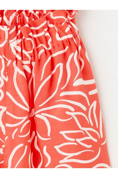 LC Waikiki Hose mit Blumenmuster und elastischem Bund für Baby Mädchen